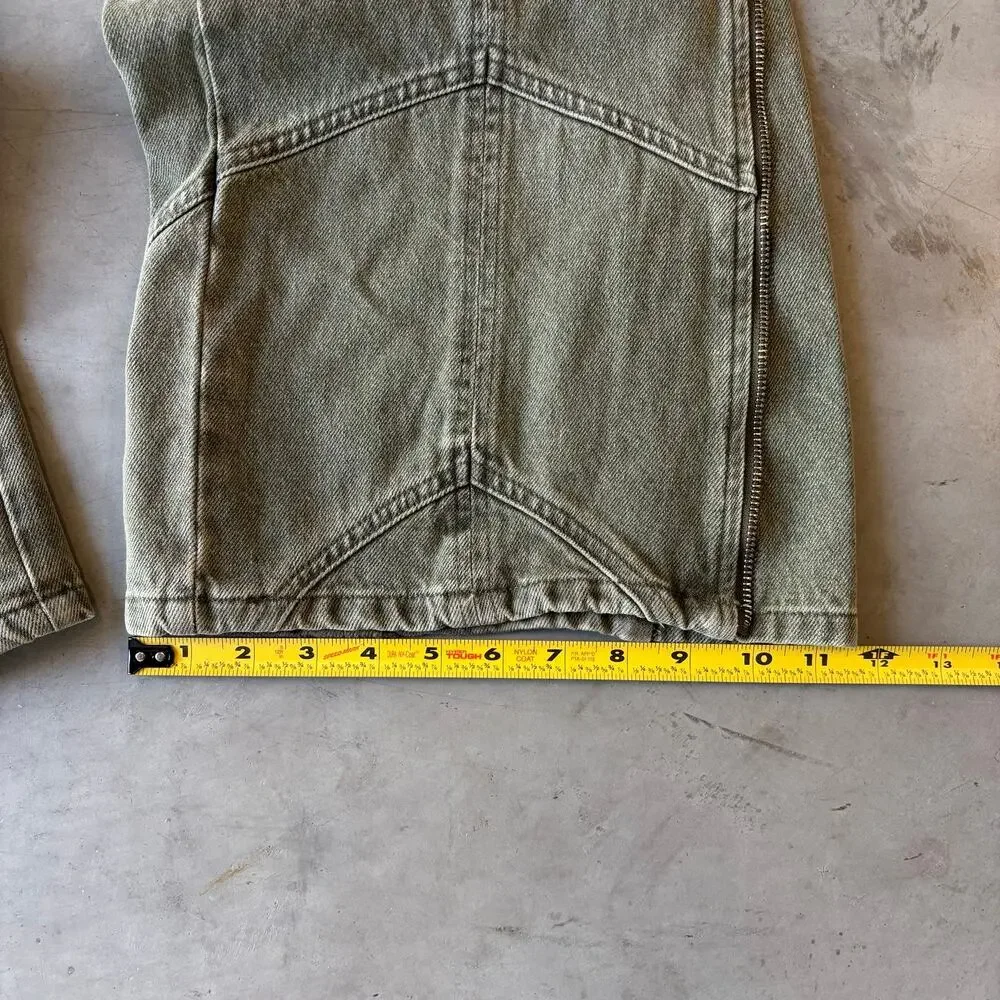 y2k vintage green earthtone flared pants